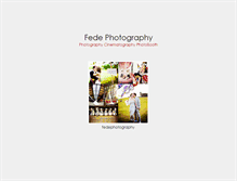 Tablet Screenshot of fedephotography.com